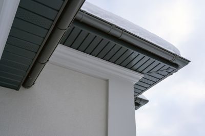 Finished Gutter Cover System on Home